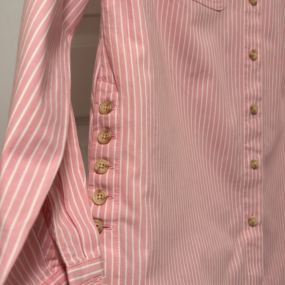 Talbots Button Down Striped Shirt - image 2